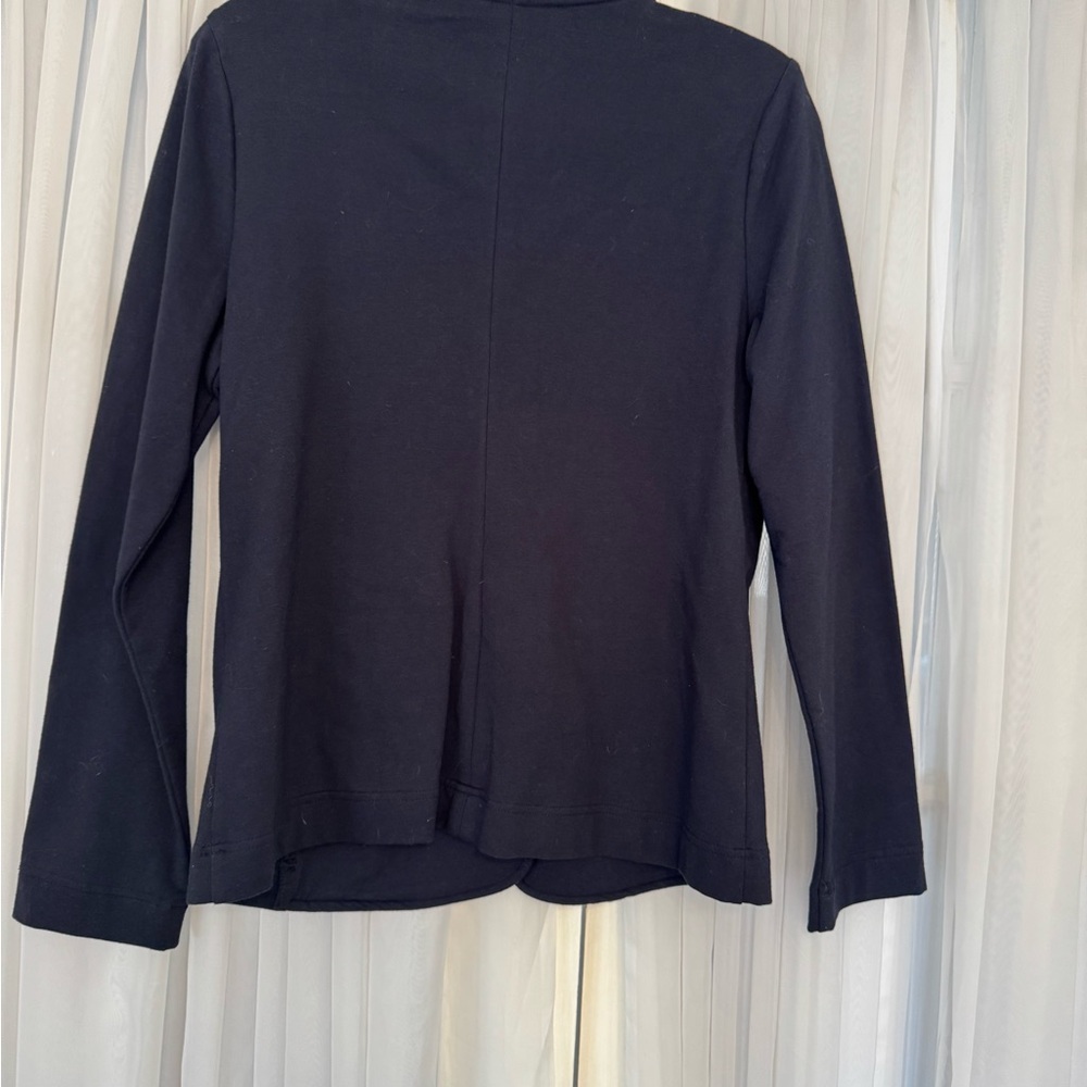 Tommy Hilfiger Women's Dark Blue Blazer with Red and White Accents - Picture 3 of 4